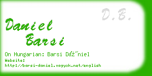 daniel barsi business card